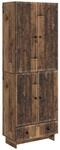Vidaxl Cabinet Set 2 Pcs Old Wood Engineered Wood