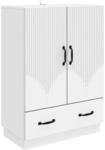 Vidaxl Sideboard White 66 X 34.5 X 92 Cm Engineered Wood