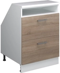 Dachschr&auml;genschrank Rion, Sonoma, 60 X 81.6 Cm Mit 2 Schubladen, Schrankkorpus 60 Cm