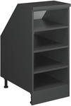 Dachschr&auml;genschrank Rion, Anthrazit, 40 X 81.8 Cm Mit 4 F&auml;chern, Schrankkorpus 60
