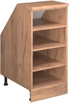 Dachschr&auml;genschrank Rion, Goldkraft Eiche, 40 X 81.8 Cm Mit 4 F&auml;chern,