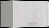 K&uuml;chen Preisbombe - K&uuml;che H&auml;ngeschrank 60 Bianca Wei&szlig; Hochglanz + Grau
