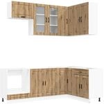 K&uuml;cheneinheit Porto 8 Stk. Artisan-eiche Holzwerkstoff Vidaxl