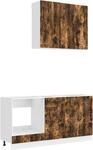 K&uuml;cheneinheit Lucca 5 Stk. Ger&auml;ucherte Eiche Holzwerkstoff Vidaxl