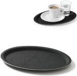 Serviertablett Rutschfest, Oval, 160x230mm - Hendi