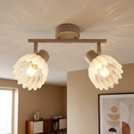 Led Deckenleuchte Deckenstrahler Wohnzimmerlampe Schwenkbar Beige Metall L 25 Cm