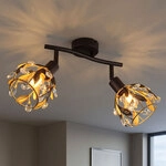 Led Deckenleuchte Deckenlampe Wohnzimmerlampe Schwenkbar Schwarz Metall L 25 Cm