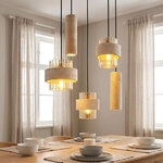 Led Pendelleuchte Esszimmerlampe H&ouml;henverstellbar Schwarz Glas Amber H 130 Cm