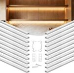 Vevor Led Profil 20er-pack 1 M, Eloxierte Aluminiumprofile Mit Milchiger Abdeckung,