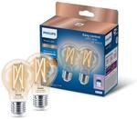 Philips Smart Led Slimme Set Mit 2 E27 Standard Lampen (60 W) Filament Klar...