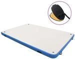 Aufblasbare Schwimmmatte Blau Und Wei&szlig; 300x300x15 Cm Vidaxl