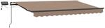 Ausziehbare Markise Taupe 400 X 300 Cm Stoff Und Aluminium Vidaxl