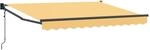 Ausziehbare Markise Sand 3 X 2,5 M Polyester Und Metall Vidaxl