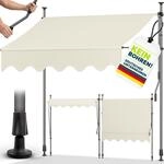 Balkonmarkise Gelenkarm Markise Klemmmarkise Sonnenmarkise Balkon Ohne Bohren...