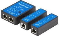 Lanberg Nt-0404 Netzwerkkabeltester Poe Stromversorgung Tester Schwarz, Blau
