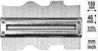 Yato - Konturenlehre Profillehre Stahl 150 Mm Mit Magnet Profilschablone...