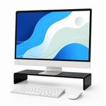 Relaxdays Monitorst&auml;nder, Acryl, Ergonomisch, H X B X T: 10 X 50 X 20 Cm,