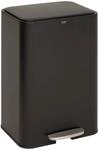 Rechteckiger Treteimer &bdquo;delta&ldquo; 50 L, Schwarz - 5five