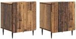 Vidaxl Bedside Cabinet 2 Pcs Old Wood 43 X 34.5 X 52 Cm