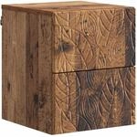 Wandmontierter Nachttisch Altholz 34,5 X 33 X 40 Cm Vidaxl