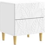 Nachttisch Hochglanz Wei&szlig; 43 X 34,5 X 48 Cm Holzwerkstoff Vidaxl