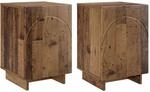 Nachttisch 2 Stk. Altholz 33,5 X 34,5 X 50 Cm Holzwerkstoff Vidaxl