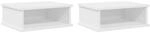 Vidaxl Bedside Table 2 Pcs White 40 X 31 X 15 Cm Engineered Wood