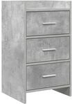 Vidaxl Bedside Tables Concrete Grey 40 X 36 X 70 Cm Engineered Wood