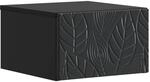 Wandmontierter Nachttisch Schwarz 49 X 34,5 X 20 Cm Vidaxl
