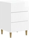 Vidaxl Bedside Cabinet High Gloss White 43 X 41 X 66.5 Cm
