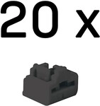 Lindy Rj-45 Port-schl&ouml;sser (schl&uuml;ssellos) - 20 St&uuml;ck, Schwarz, 47892