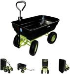 Baumarktplus - Gartenwagen Mit Kippfunktion 400kg 125 L Mit Deichsel F&uuml;r