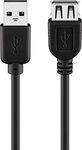 Usb 2.0 Hi-speed Verl&auml;ngerung, A/a, 68904, 3 M, Schwarz - Goobay