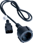 Akyga Ak-pc-13a Netzkabeladapter C14 / Cee 7/4 Schuko-kabel 1 M