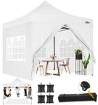 Faltpavillon 3x3m Wasserdicht, Winterfest, Mit 4 Seitenteilen Und Roll-tasche