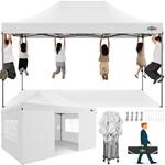 Faltpavillon 3x4,5m Wasserdicht, Stabil, Uv-schutz, Mit 4 Seitenteilen