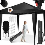 Kesser&reg; Faltpavillon 3x3 M, Wasserdicht, Uv-schutz 50+ - Schwarz / Schwarz