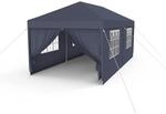 3x6m Partyzelt Mit Seitenteilen Und Fenstern, Anthrazit