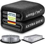 Tillvex&reg; Pool Unterlage Vlies Schwarz / Rund &Oslash; 580 Cm