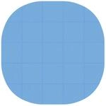 Pool Bodenschutzmatte 25 Stk. &Oslash; 292 Cm Rund Eva-schaum Blau Vidaxl