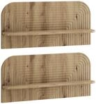 Wandregal 2 Stk. Artisan-eiche 80.5 X 13.5 X 37.5 Cm Vidaxl