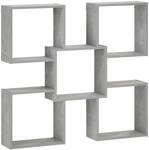 Wandregal Betongrau 99,5 X 17 X 91 Cm Holzwerkstoff Vidaxl