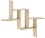 Wandregal Sonoma-eiche 87 X 17 X 75 Cm Holzwerkstoff Vidaxl