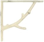 Wandregalhalterungen 12 Stk. Antik Wei&szlig; 10 X 10 X 3 Cm Stahl Vidaxl