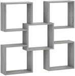 Wandregal Sonoma-grau 99,5 X 17 X 91 Cm Holzwerkstoff Vidaxl
