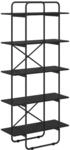 B&uuml;cherregal 5 Ebenen 80 X 35 X 175,5 Cm Pb Schwarz Eichen-optik Vidaxl
