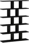 Wandregal Schwarz Eichen-optik 70 X 17 X 101 Cm Holzwerkstoff Vidaxl