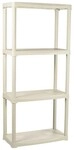Regal In Ecru Mit 4 Ablagen 60x30x133 Cm