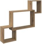 Vidaxl Wall Shelf Wall-mounted Artisan Oak 91.5 X 15 X 76 Cm