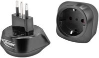Ansmann - Reiseadapter Italien - Schuko Reisestecker Mit Schutzklasse 1 & 2